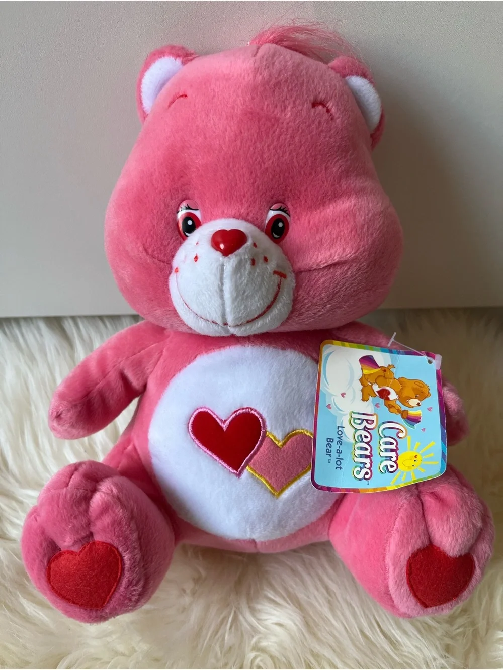 NWT New Vintage Y2K Care Bear 2003 Pink Love A Lot Bear 13